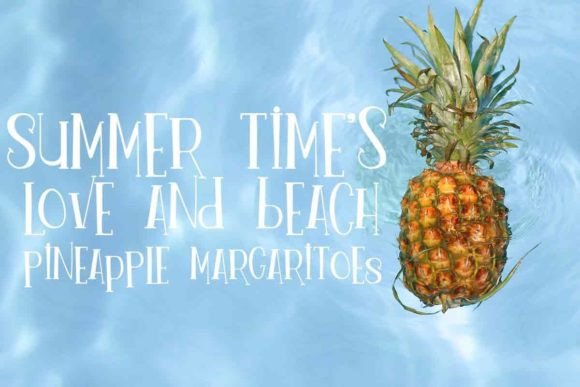 Pineapple Margaritoes Font PNG with transparent background - Preview 6