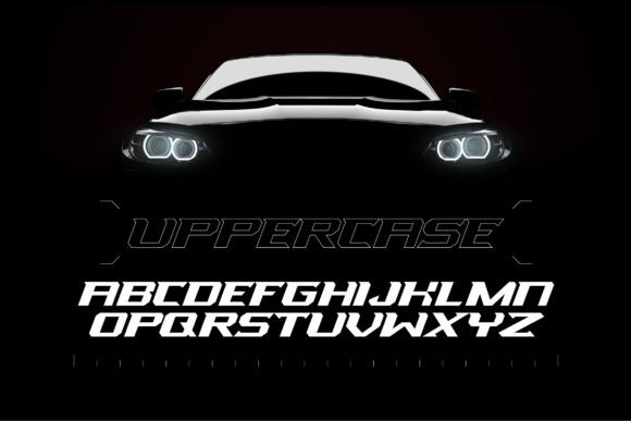 Power Torque Font PNG with transparent background - Preview 1