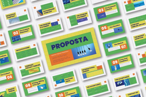 Retro Business Proposal Presentation Template