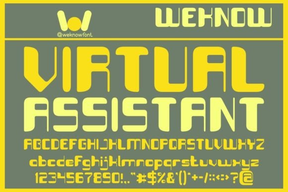 Artificial Intelligence Font - Preview 2