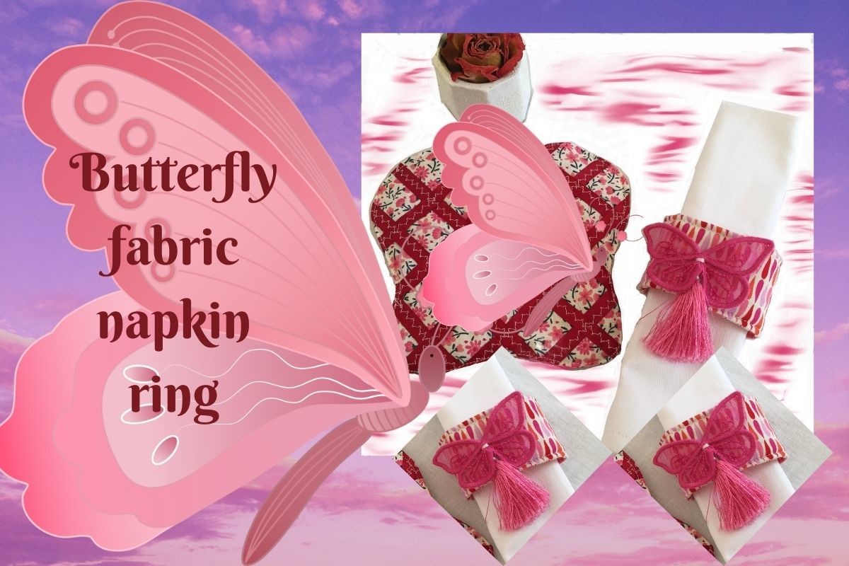 Butterfly Napkin Ring Sewing Pattern