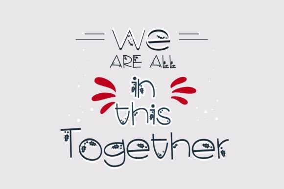 Christmas Catch Font PNG with transparent background - Preview 1