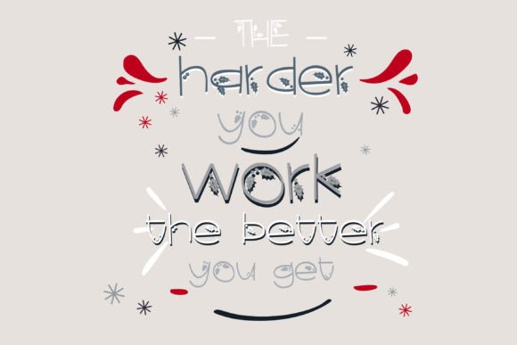 Christmas Catch Font PNG with transparent background - Preview 2