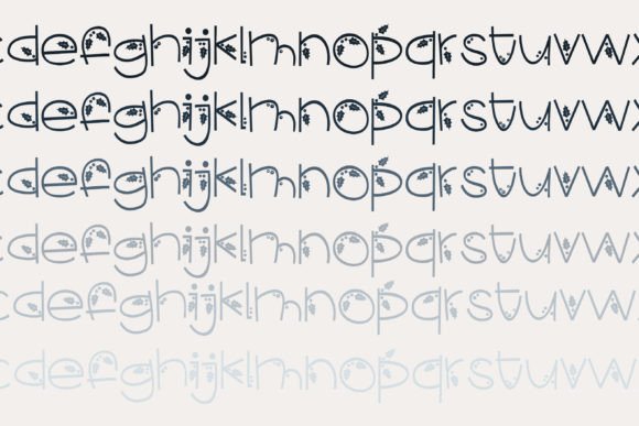 Christmas Catch Font PNG with transparent background - Preview 4