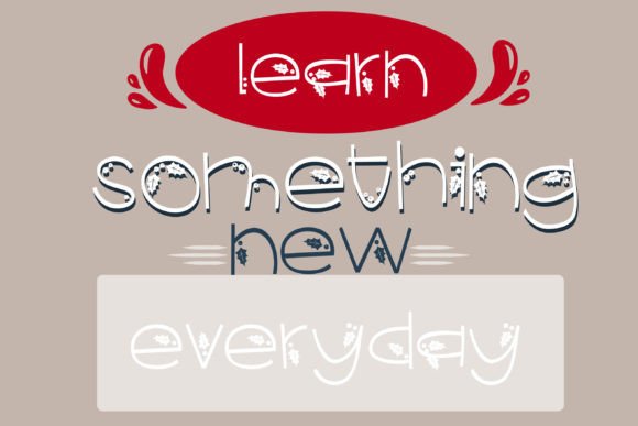 Christmas Catch Font PNG with transparent background - Preview 5