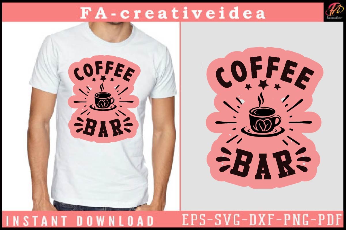 Coffee Bar Svg Sticker Designs