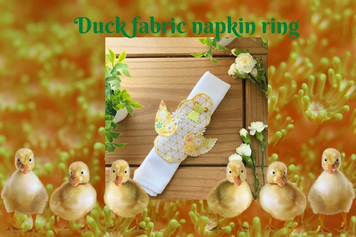 Duck Tea Time Napkin Ring Sewing PDF
