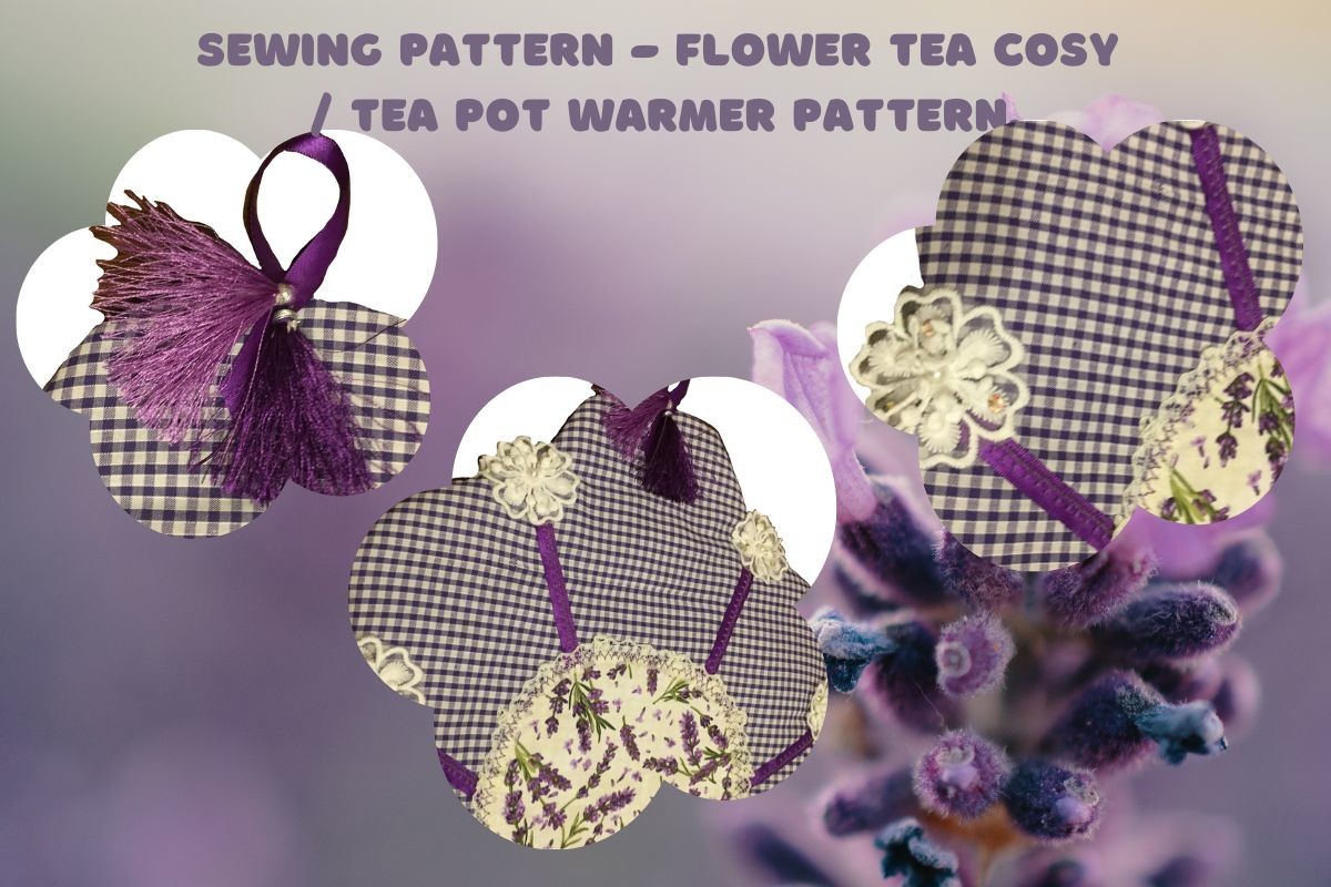 Flower Tea Cosy Fabric Sewing Pattern