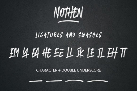 Nothen Font PNG with transparent background - Preview 1