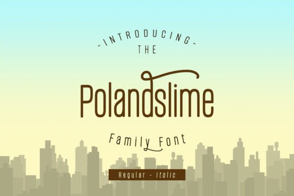 Polandslime Font PNG with transparent background - Preview 1