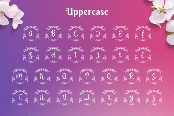 Sarimin Monogram Font PNG with transparent background - Preview 4