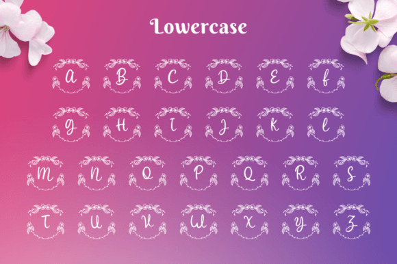 Sarimin Monogram Font PNG with transparent background - Preview 5