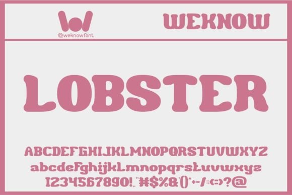 Seafood Font PNG with transparent background - Preview 4