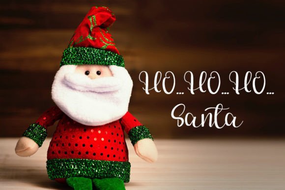 Smile Santa Font PNG with transparent background - Preview 1