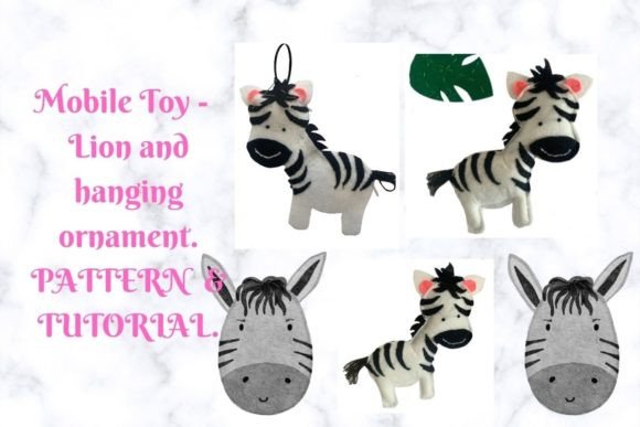 Zebra African Mobile Sewing PATTERN
