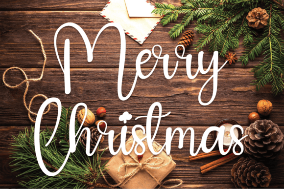 Angel Christmas Font PNG with transparent background - Preview 3