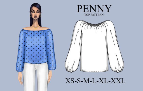 Blouse PDF Pattern Women's Top