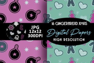 Pastel Goth Gingerbread Digital Papers Graphic by Grafixeo · Creative ...