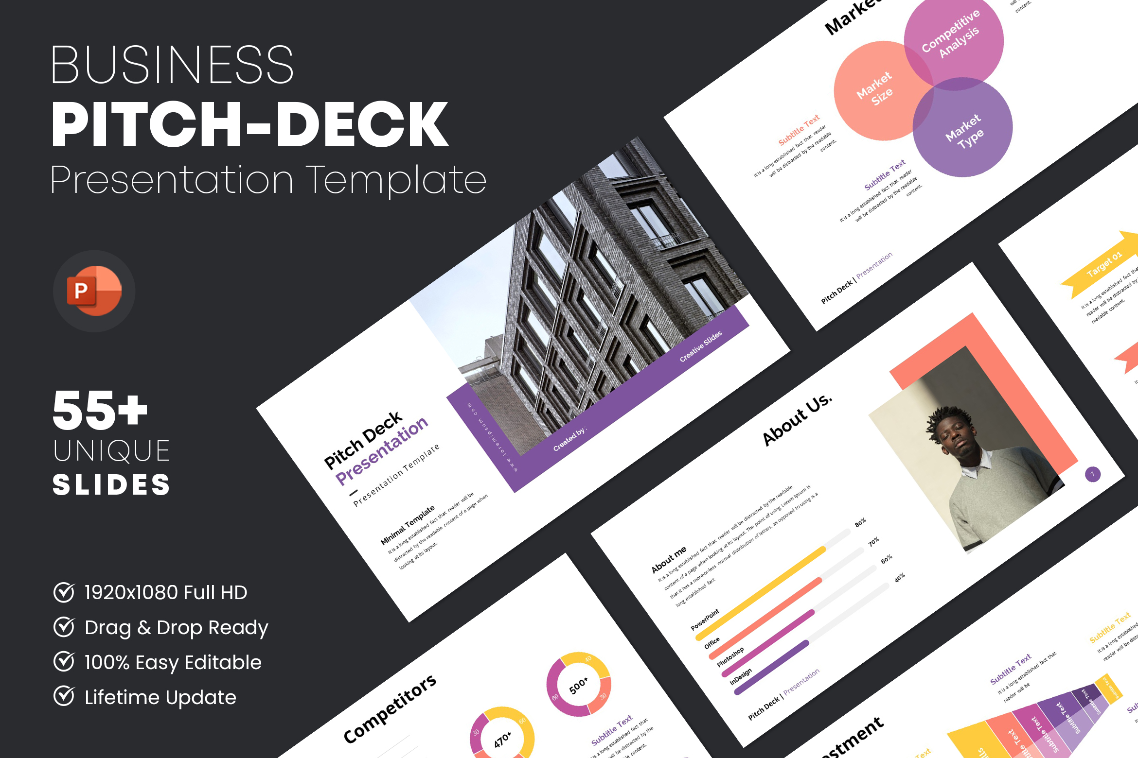 Plantilla de PowerPoint para el Pitch de Inversores