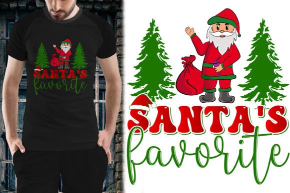 Santa's Favorite Christmas Tshirt Design