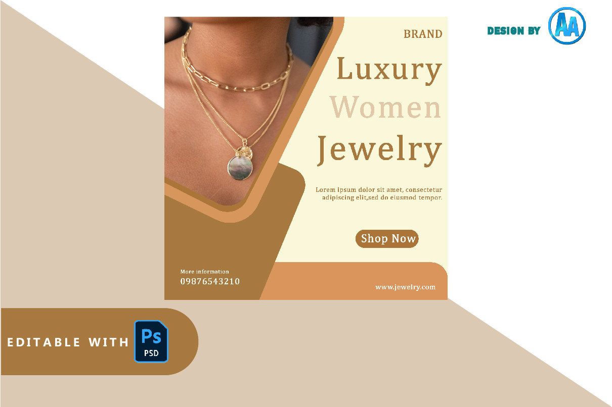 Stack Necklace - Instagram Template Graphic by athenaart05 · Creative ...