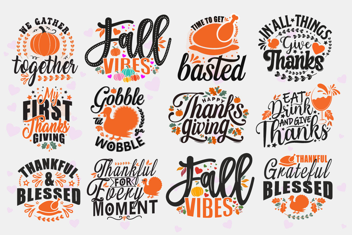 Thanksgiving Bundle Graphic by Fusion Glitch · Creative Fabrica