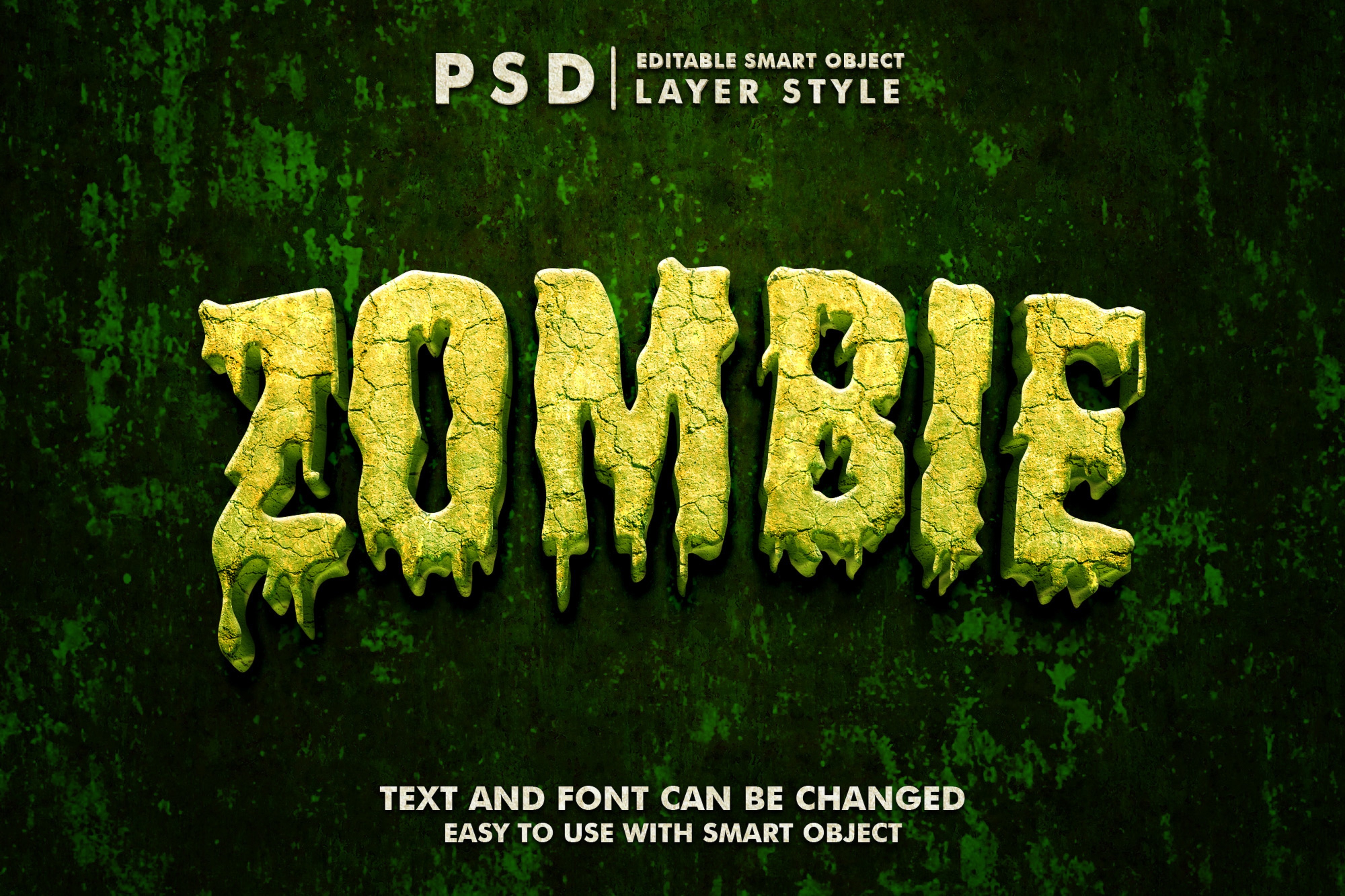 Zombie 3d Realisitc Psd Text Effect Graphic by G design · Creative Fabrica