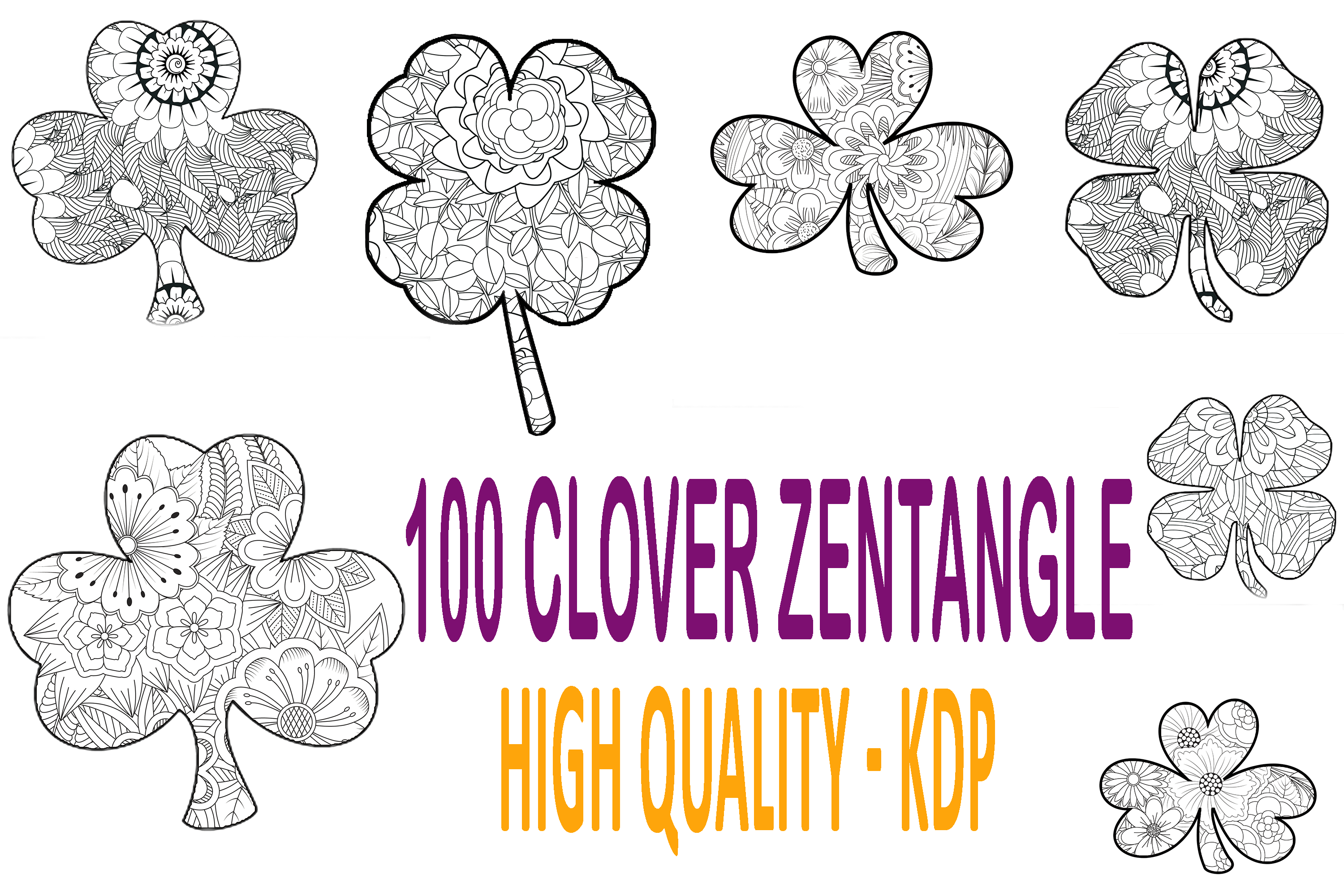 100 Zentangle Clover Vol 1