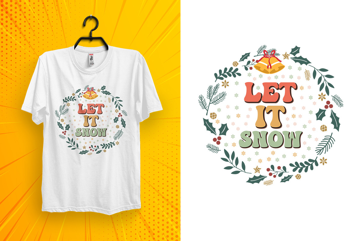 Christmas Groovy T Shirt Design Bundle