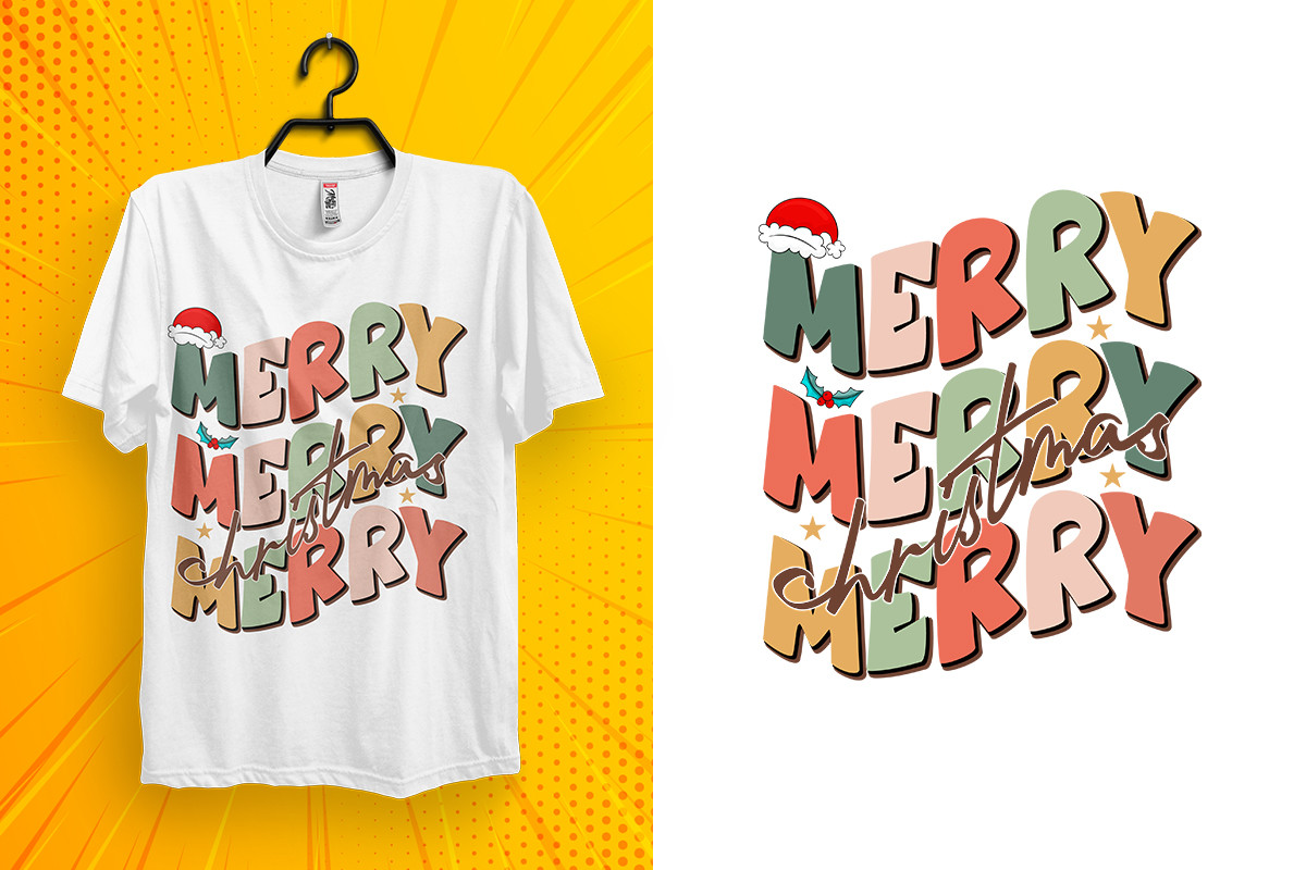 Christmas Groovy Vector T-shirt Design