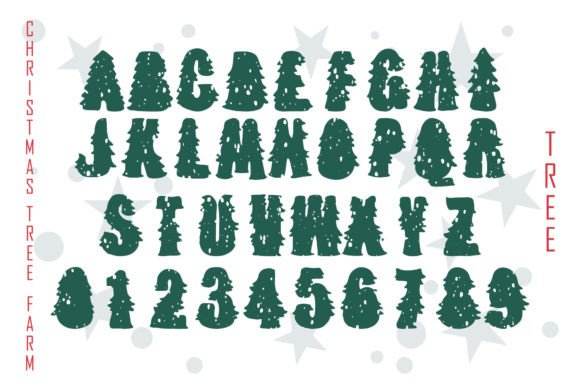 Christmas Tree Farm Trio Font - Preview 1