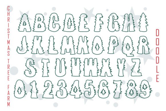 Christmas Tree Farm Trio Font - Preview 3