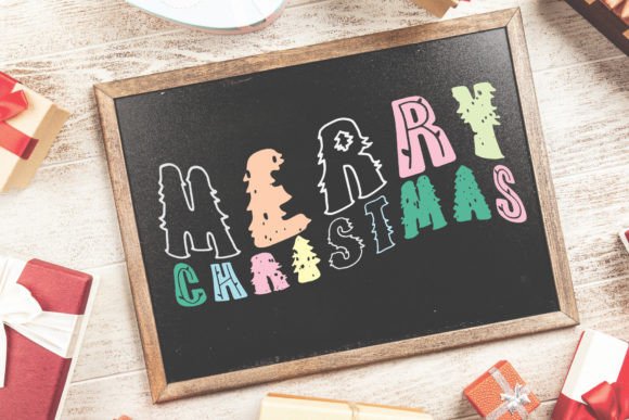 Christmas Tree Farm Trio Font - Preview 6