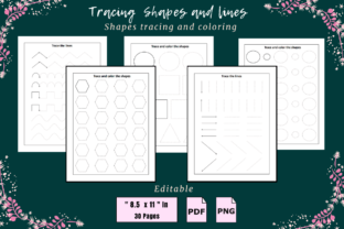 Coloring and Tracing Shapes Graphic by Rozilya Designer · Creative Fabrica