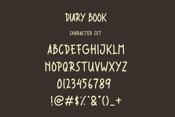 Diary Book Font - Preview 1