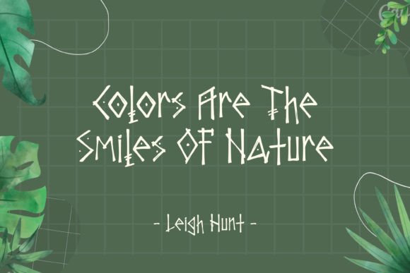 Junglelush Font PNG with transparent background - Preview 1