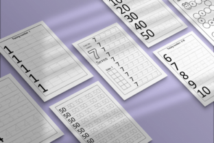 Tracing Numbers KDP Interior Template Graphic by Rozilya Designer ...