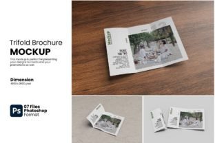 Trifold Brochure Mockup A4 Graphic by bimockups · Creative Fabrica