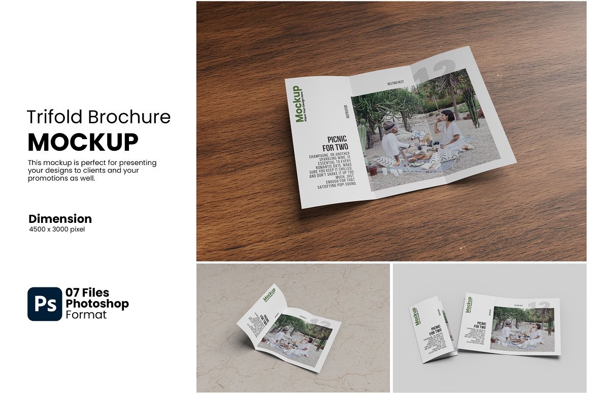 Trifold Brochure Mockup A4 Graphic by bimockups · Creative Fabrica