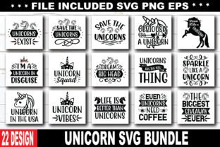Unicorn SVG Bundle Graphic by Design Club · Creative Fabrica