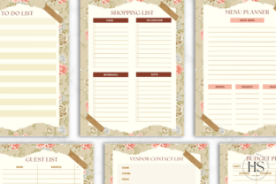Vintage Retro CANVA Party Planner Graphic by Heyv Studio · Creative Fabrica