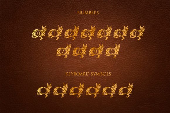 Amuse Cat Mandala Monogram Font - Preview 3