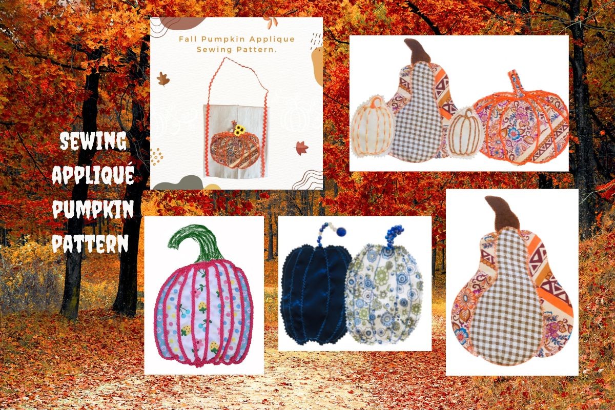 Autumn Fall Pumpkin Applique