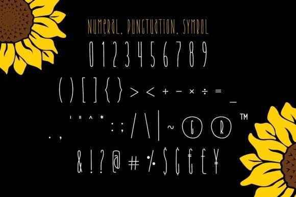 Awesome Sunflower Font - Preview 3