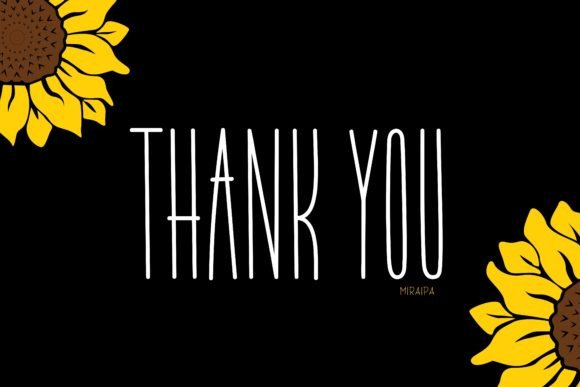 Awesome Sunflower Font - Preview 4