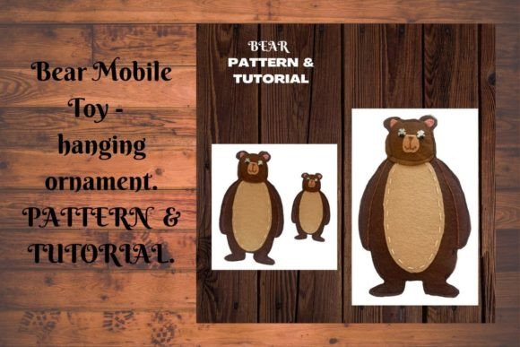 Barley Bear Felt Christmas Ornament