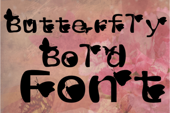 Butterfly Bold Font - Preview 2