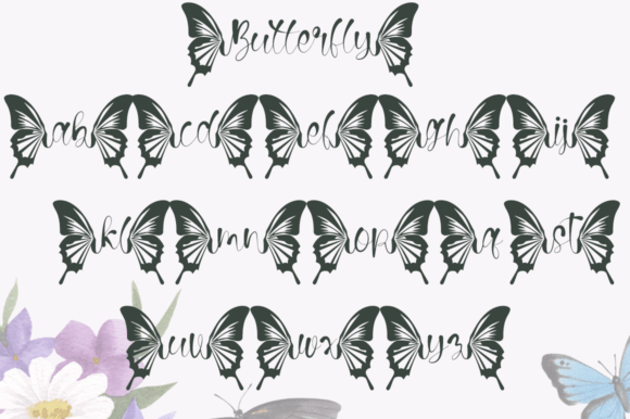 Butterfly Font - Preview 1