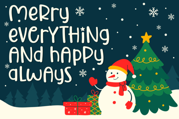 Cheerful Christmas Font - Preview 1