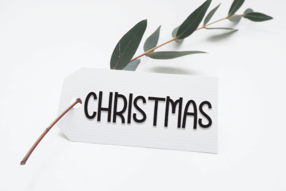 Christmas Greeting Font PNG with transparent background - Preview 4